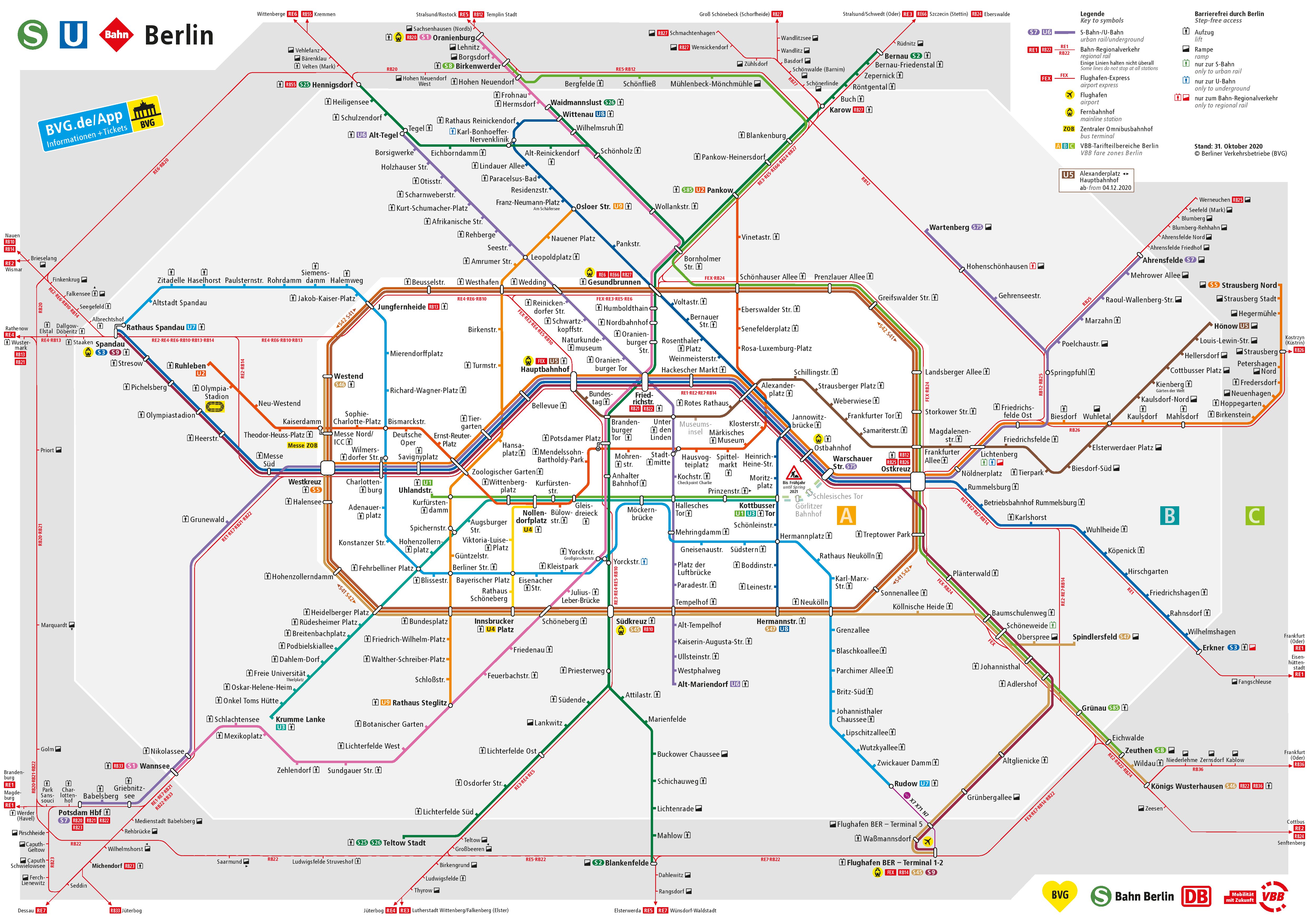Berlin: Verkehr: Liniennetz